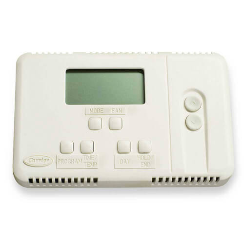 Carrier programmable thermostat reset
